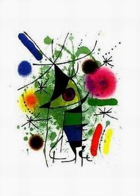 Miro oil painting
