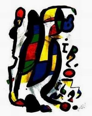 Miro oil painting