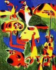 Miro oil painting