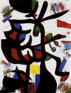 Miro oil painting