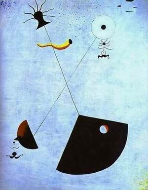 Miro oil painting