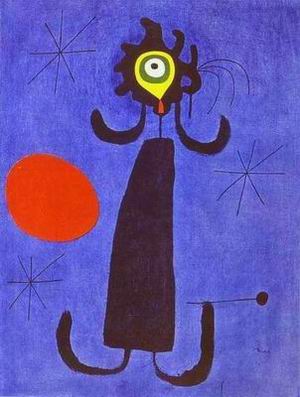Miro oil painting