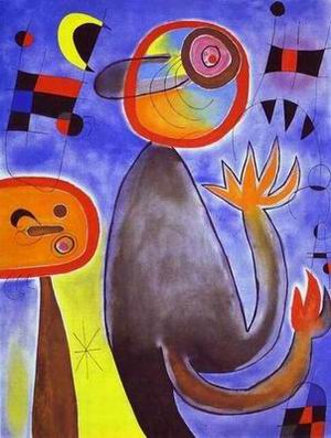 Miro oil painting