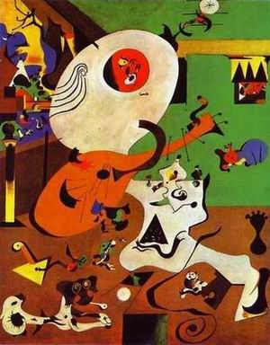 Miro oil painting