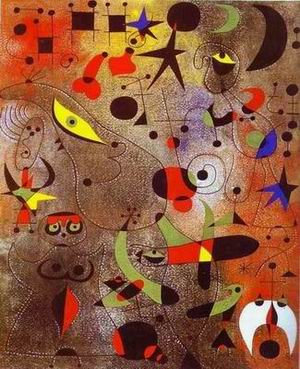 Miro oil painting