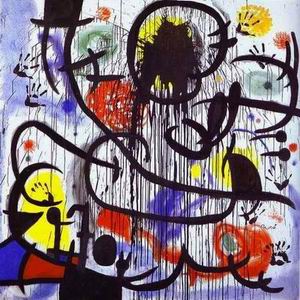 Miro oil painting