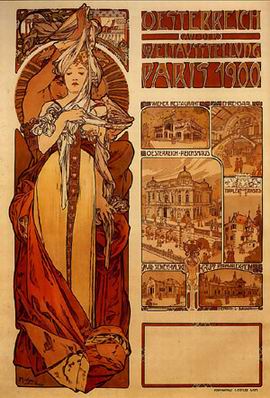 Mucha Alphonse oil painting