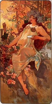 Mucha Alphonse oil painting