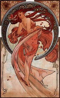 Mucha Alphonse oil painting