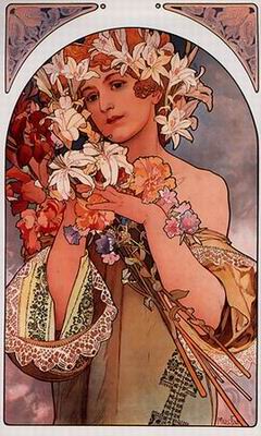 Mucha Alphonse oil painting