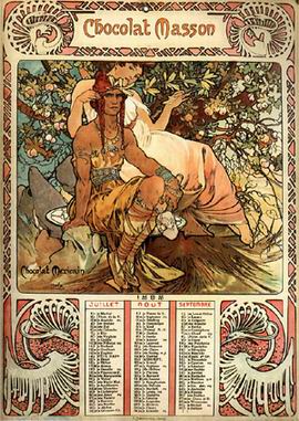 Mucha Alphonse oil painting