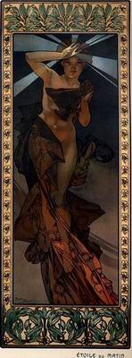 Mucha Alphonse oil painting