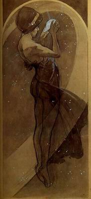 Mucha Alphonse oil painting