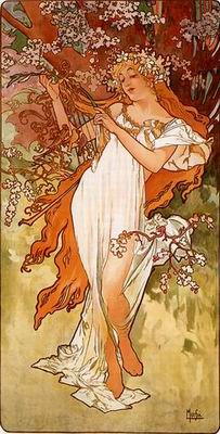 Mucha Alphonse oil painting