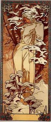 Mucha Alphonse oil painting