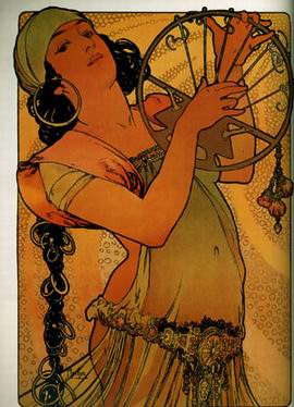 Mucha Alphonse oil painting