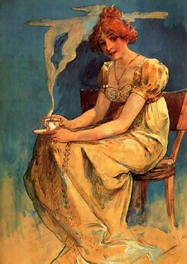 Mucha Alphonse oil painting