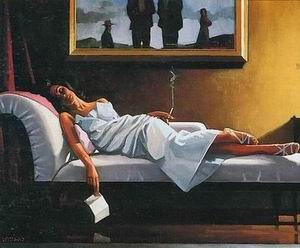 Vettriano oil painting