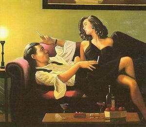 Vettriano oil painting