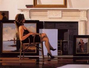 Vettriano oil painting