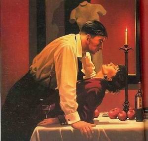 Vettriano oil painting