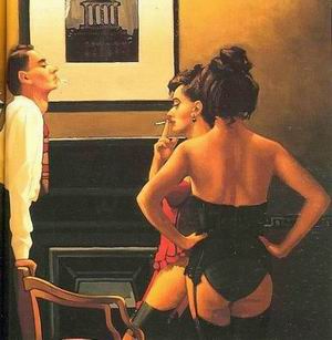 Vettriano oil painting
