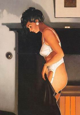 Vettriano oil painting
