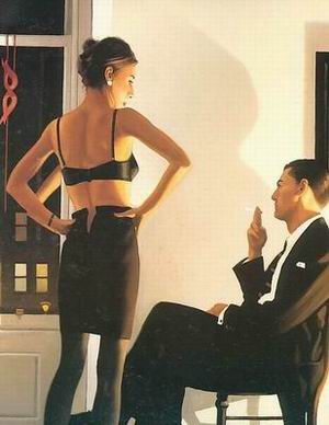 Vettriano oil painting
