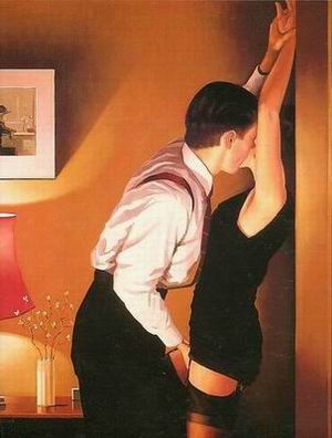 Vettriano oil painting