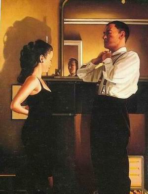 Vettriano oil painting