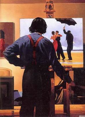 Vettriano oil painting