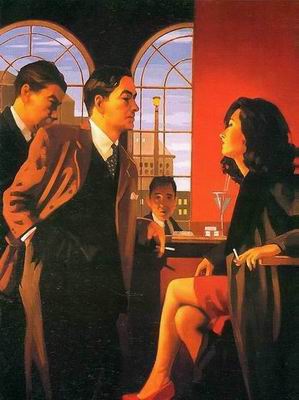 Vettriano oil painting
