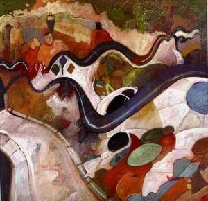 Abstract A oil painting