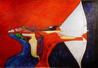 Abstract A oil painting