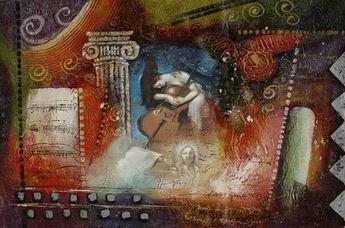 Abstract A oil painting