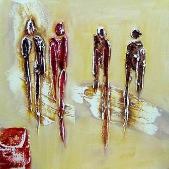 Abstract B oil painting