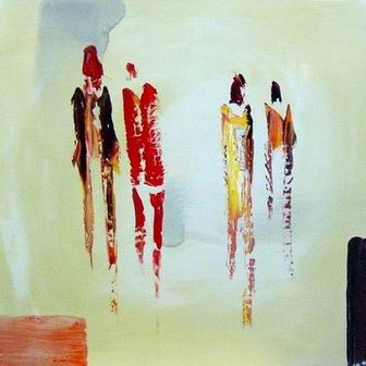 Abstract B oil painting