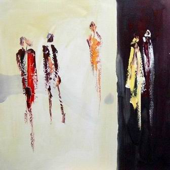 Abstract B oil painting