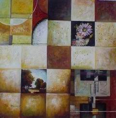 Abstract B oil painting