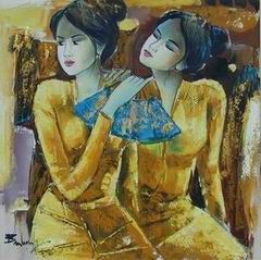 Abstract B oil painting