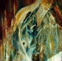 Abstract B oil painting