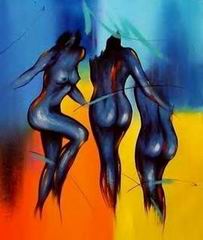 Abstract B oil painting