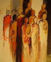 Abstract B oil painting