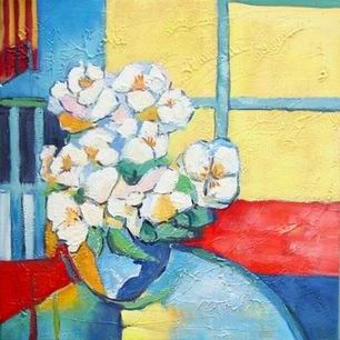 Abstract B oil painting