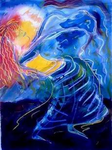 Abstract B oil painting