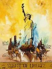 Abstract B oil painting