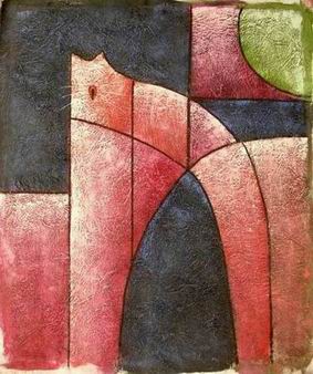 Abstract B oil painting