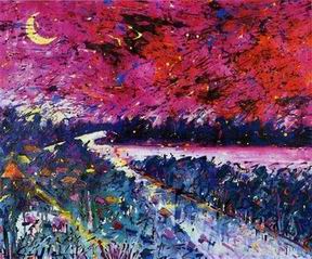 Abstract B oil painting