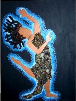 Abstract B oil painting