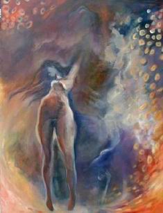 Abstract B oil painting